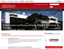 Tablet Screenshot of corporativo.prensa.com